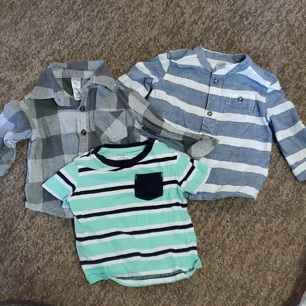 3 George shirts size 6/12 months